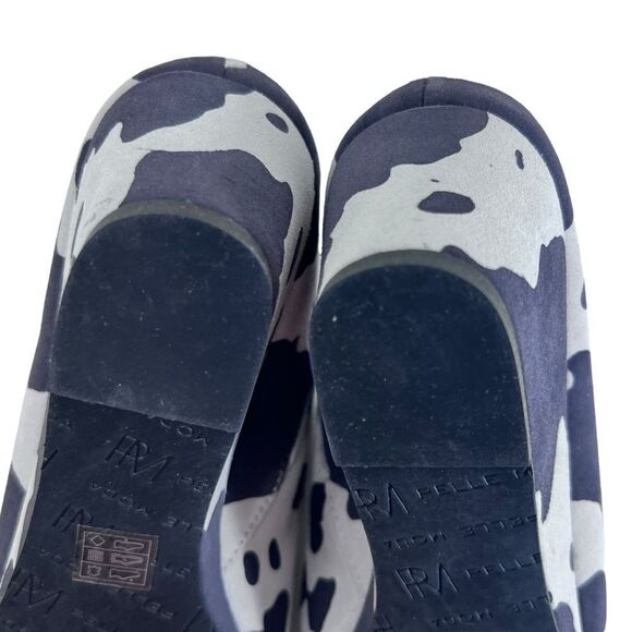 Pelle Moda Mules Women Cow Print Wedge - Picture 8 of 13